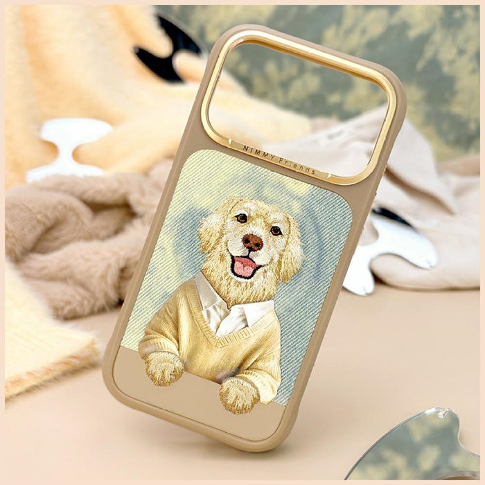 Nimmy Gentle Pets Series Dog MagSafe case for iPhone 17 Pro - brown