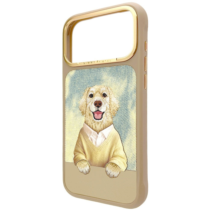 Nimmy Gentle Pets Series Dog MagSafe case for iPhone 17 Pro - brown