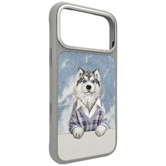Nimmy Gentle Pets Series Dog MagSafe case for iPhone 17 Pro Max - gray