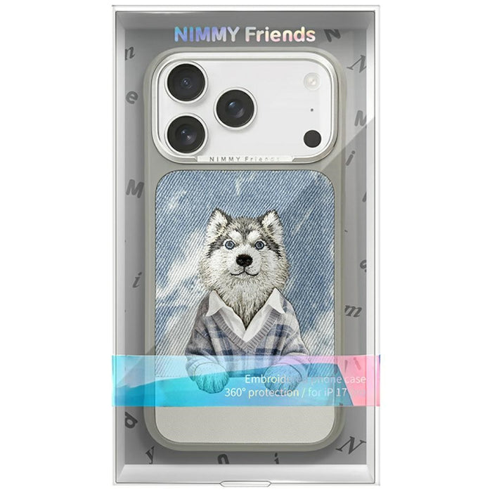Nimmy Gentle Pets Series Dog MagSafe case for iPhone 17 Pro - gray