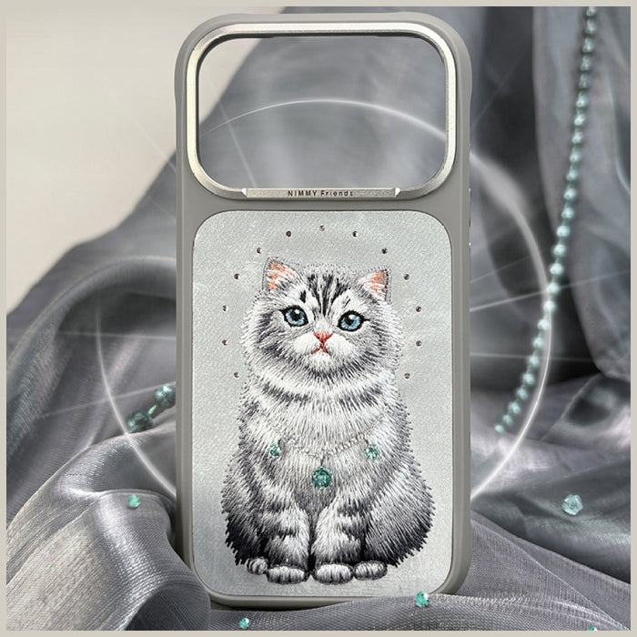 Nimmy Lucky Fashion Cat MagSafe case for iPhone 17 Pro Max - gray