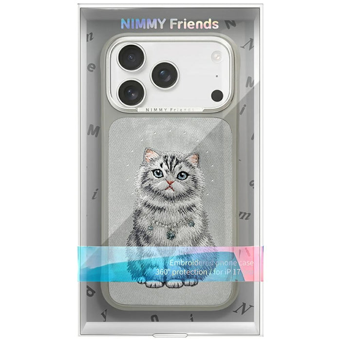 Nimmy Lucky Fashion Cat MagSafe case for iPhone 17 Pro Max - gray