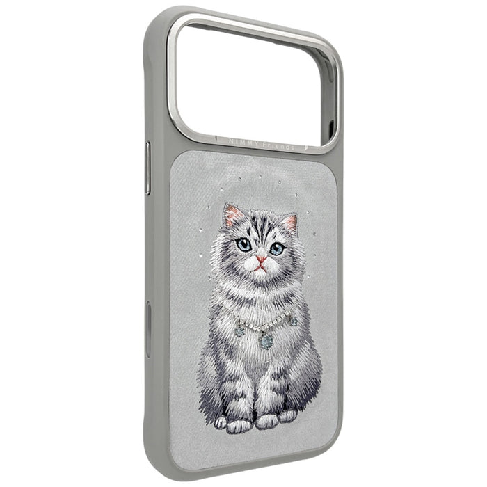 Nimmy Lucky Fashion Cat MagSafe case for iPhone 17 Pro Max - gray