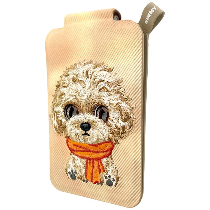Nimmy New Big-Eye Cute Pets 2.0 Dog Magnetic Wallet with Phone Stand - Brown