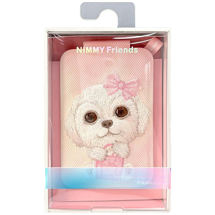 Nimmy New Big-Eye Cute Pets 2.0 Dog Magnetic Wallet with Phone Stand - Pink