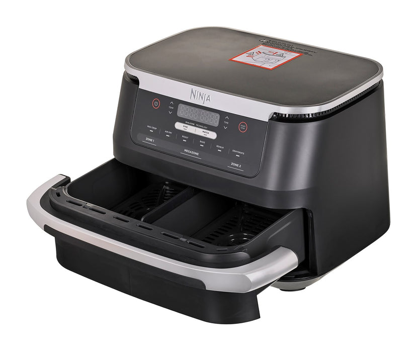 Ninja AF550EU fryer Double 6.6 L Stand-alone 2470 W Hot air fryer Black, Silver