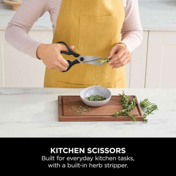 Kitchen knife set NINJA StaySharp K62006EUUK stainless steel 6 pcs, built-in sharpener, graphite block