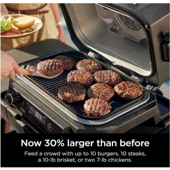 Grill NINJA OG850 Pro XL, 4-in-1, Grill, BBQ smoke, Air Fry, & Bake