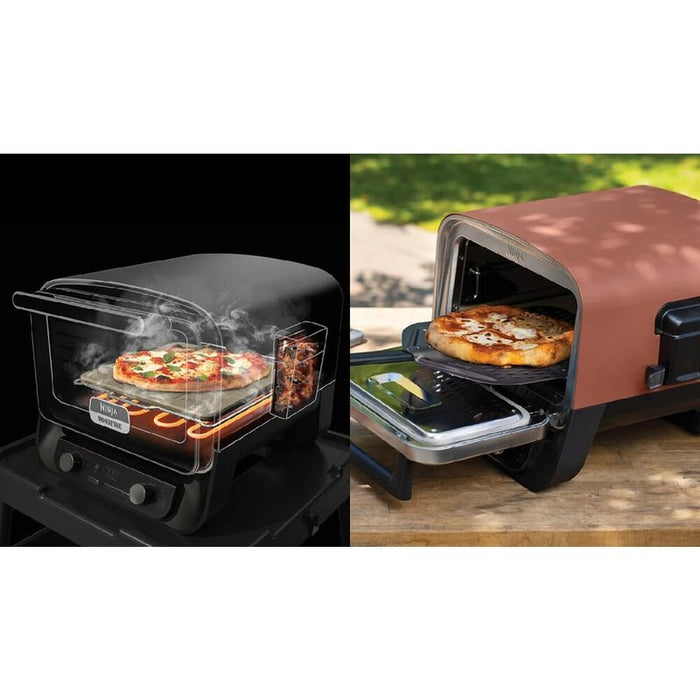 Ninja Woodfire Outdoor Pizza Oven 8-in-1, Red EU OO101EU
