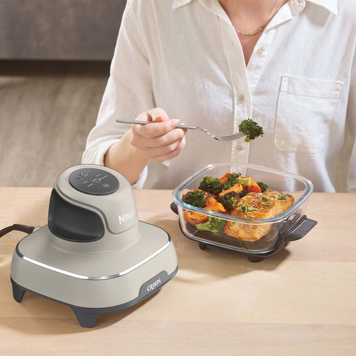 Fryer NINJA Crispi 4-in-1 Portable Glass Air Fryer FN101EUST, 3.8 l, Stone