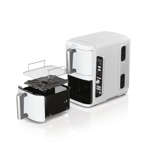 Ninja Foodi Vertical Double Drower Smart Air Fryer 9.5L White EU SL400EU