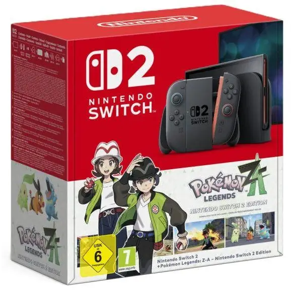 Nintendo Switch 2 Console + Pokemon Legends ZA Bundle 256GB - Гейминг конзоли<<<Геймърска