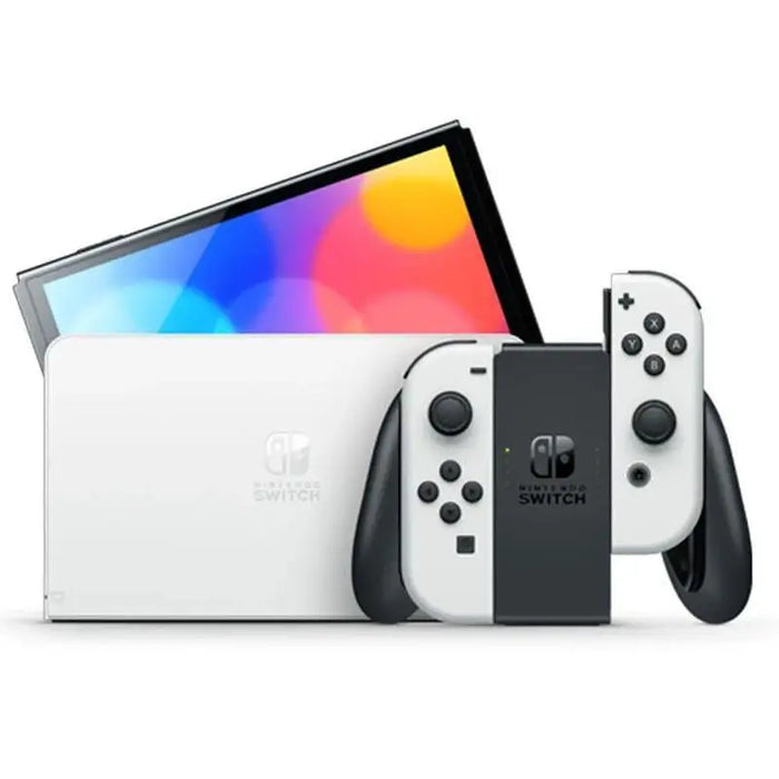 Nintendo Switch OLED White Console + Super Mario & Luigi Headphones - Игрови конзоли<<<Конзоли и аксесоари<<<ТВ Аудио