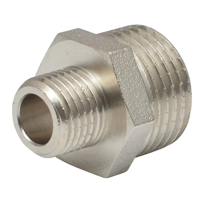 NIPPLE 1/2 X 1/4 CHROME AQUASTO - ВИК тръби и фитинги<<<Отопление Охлаждане и Вик<<<Praktiker&&&ВИК тръби и