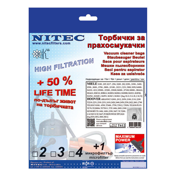 HEPA FILTER NITEC SMS T612 3 PCS