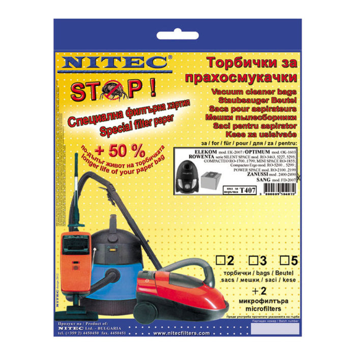BAGS ROWENTA COMPACTEO... NITEC SANG_T407 5 PCS