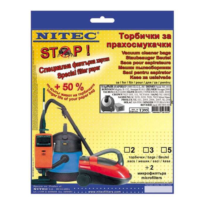 BAGS SAPIR 1001 / ROHNSON / PROLUX / SOLAC NITEC SANG_T395 5 PCS