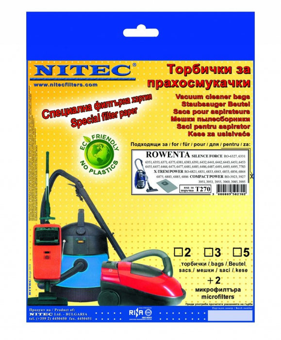 Vacuum cleaner bag NITEC T270