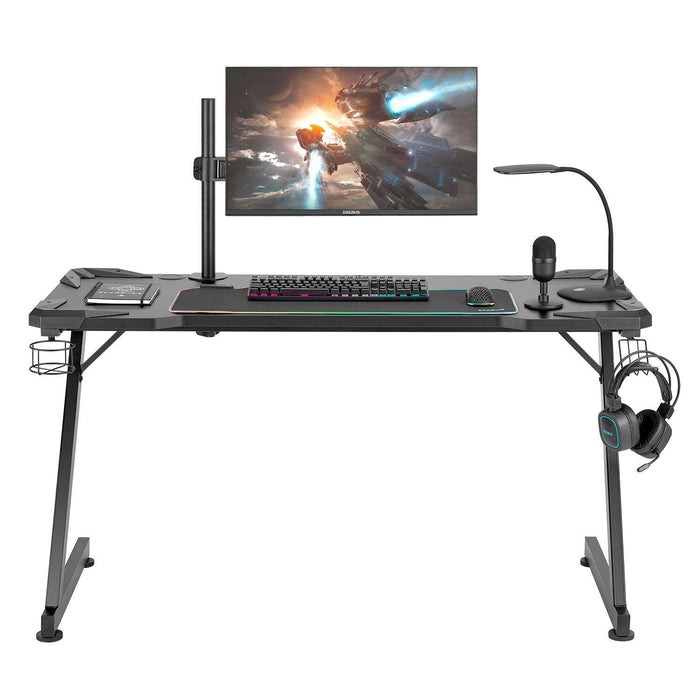 Nemesis II Gaming Desk - Black/Blue