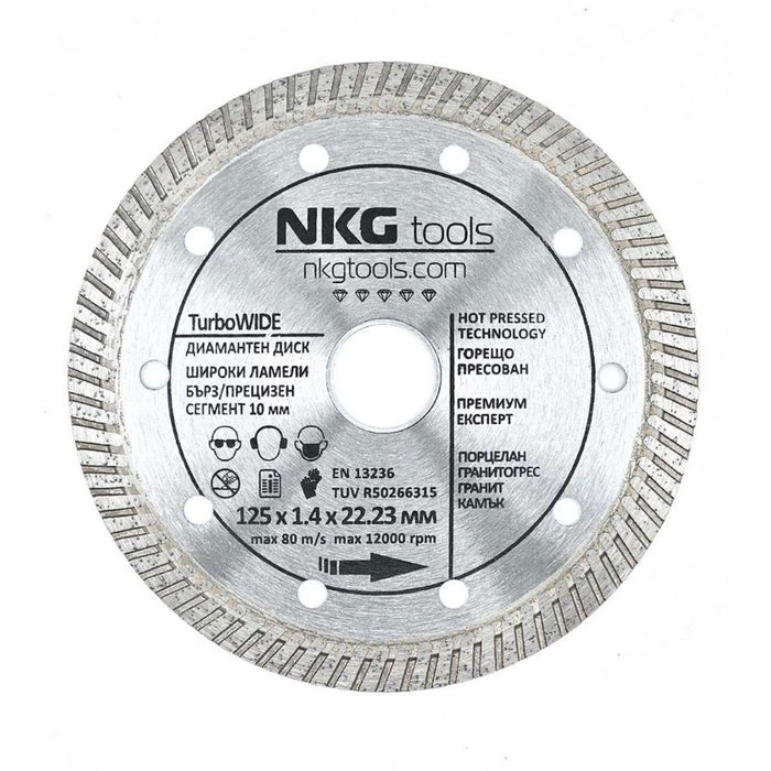 DIAMOND DISC Ф125MM WIDE NKG TOOLS