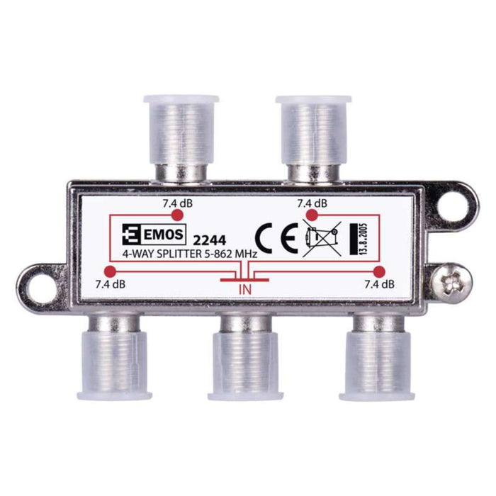 SPLITTER 1INPUT 4OUTPUT EU2244 J0004