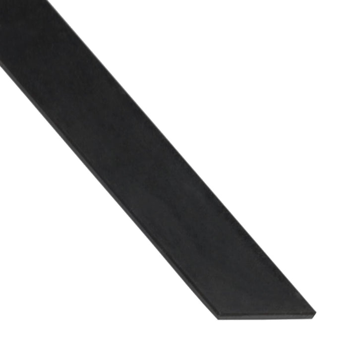 ALUMINUM STRAIGHT PROFILE 30X2MM/1M BLACK