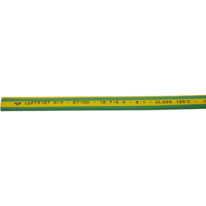 HEAT SHRINKABLE HOSE 12.7/6.4 YELLOW-GREEN