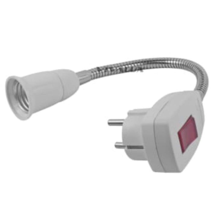 SOCKET E27 + PLUG AND SWITCH IP20 VIVALUX STECKER