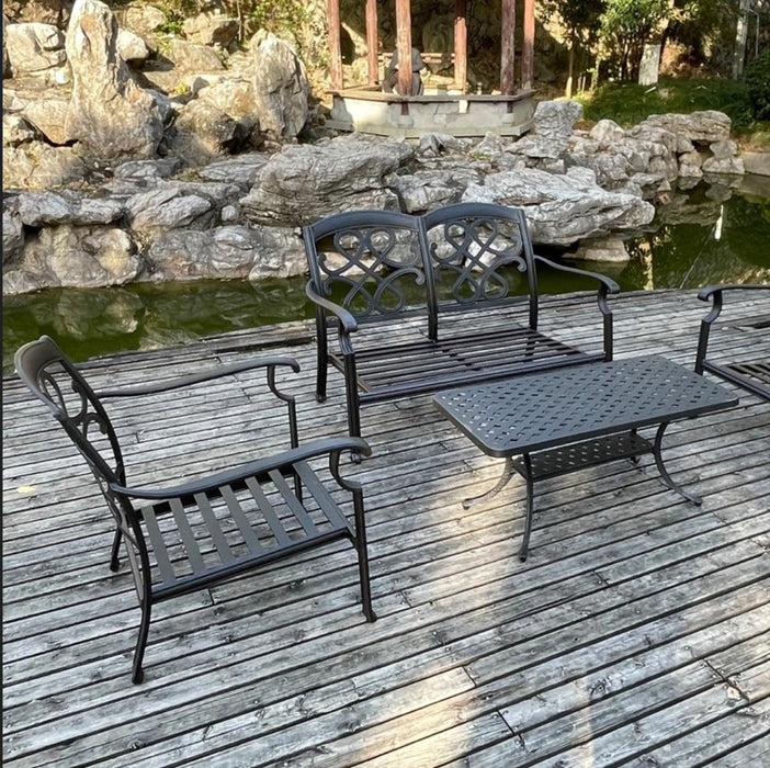 ARMCHAIR ARTHUR ALUMINUM WITH CUSHION