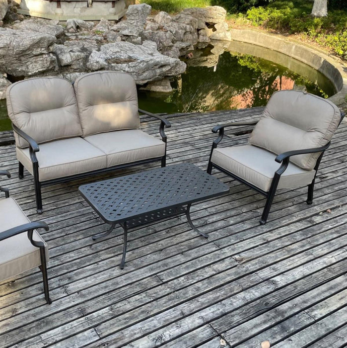 ARMCHAIR ARTHUR ALUMINUM WITH CUSHION