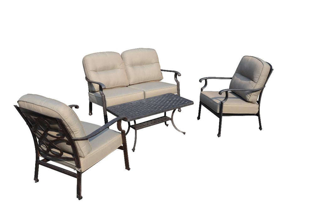 ARTHUR SOFA ALUMINUM WITH CUSHION