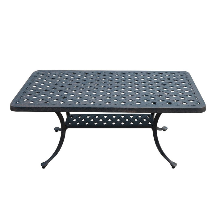TABLE ARTHUR ALUMINUM 105.5X53X47CM