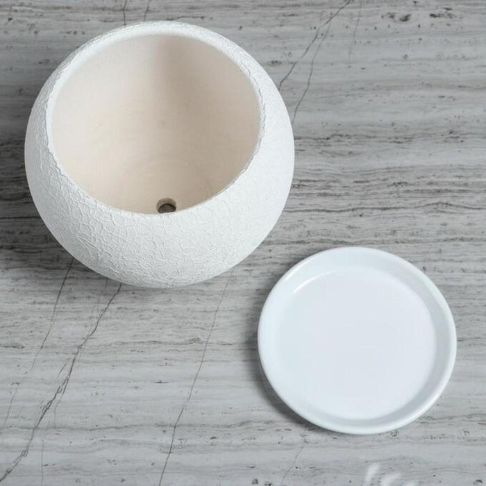 SPHERE POT 0.4 L SILK WHITE