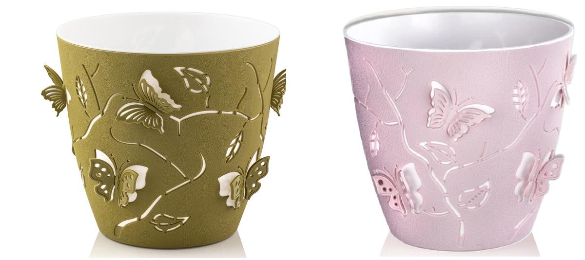 3D BUTTERFLIES FLOWER POT 14 CM