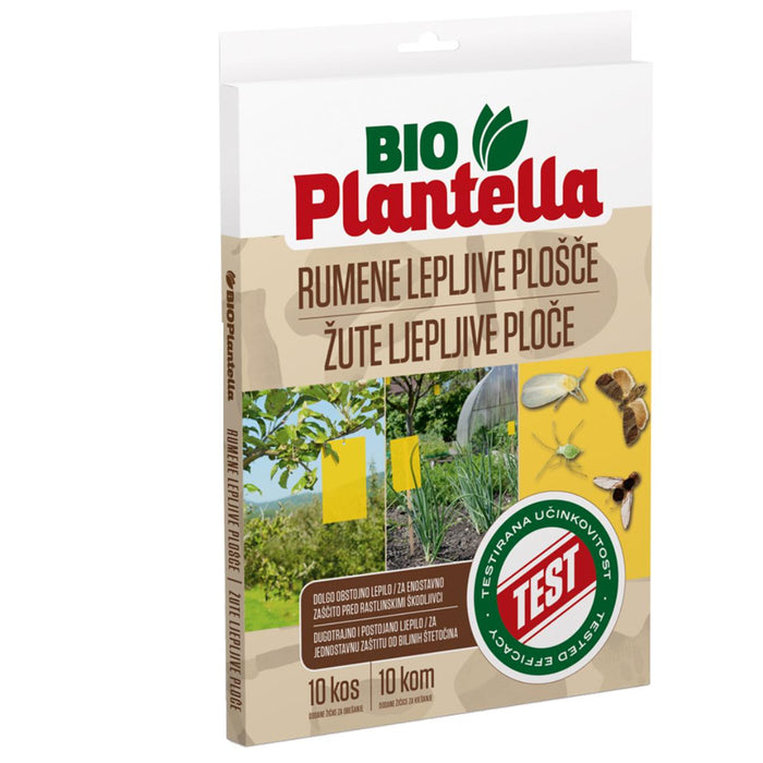 ADHESIVE YELLOW TAPES AGAINST PESTS 10PCS BIO PLANTELLA
