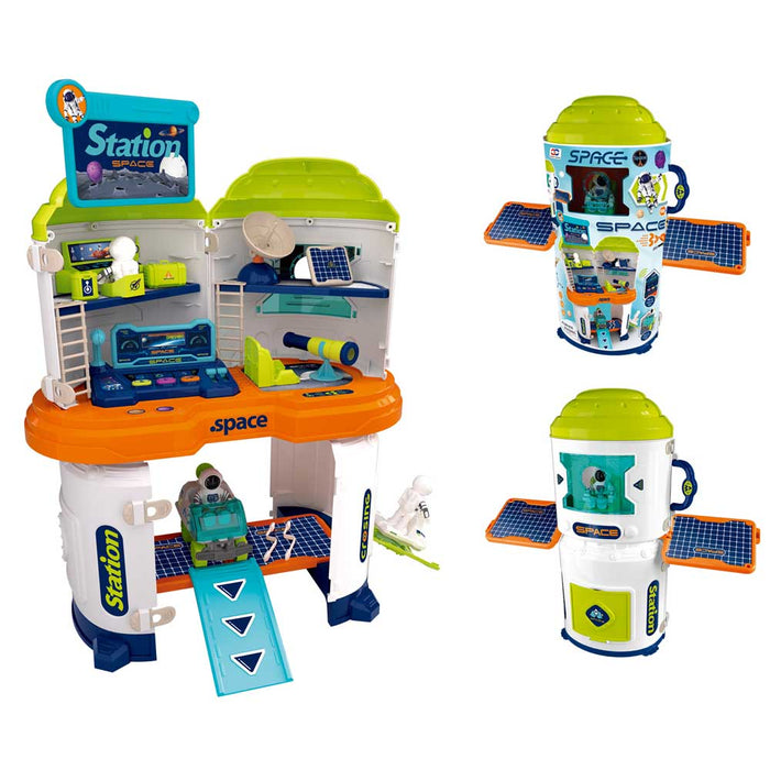 Mini space station in a suitcase