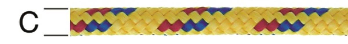 POLYPROPYLENE ROPE BRAIDED PATTERNED 5MM