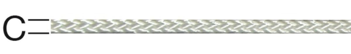 ROPE POLYAMIDE KNITTED 2.1MM