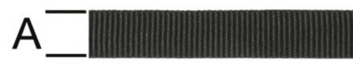 BELT POLYPROPYLENE BLACK 25MM VORMANN