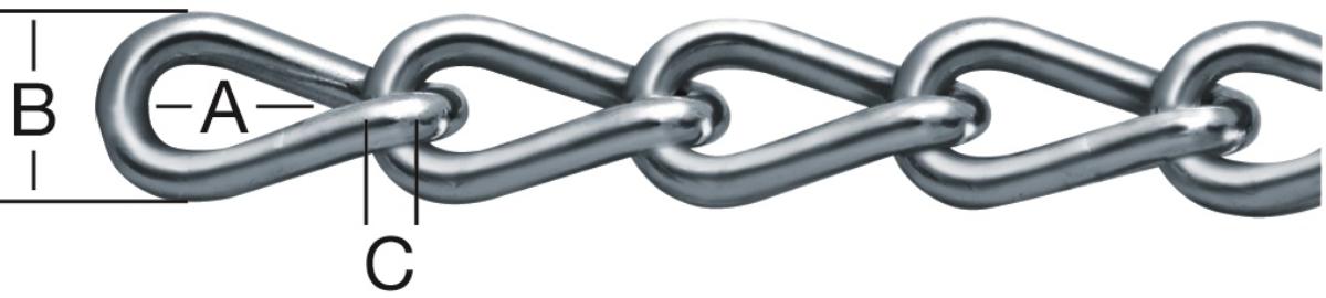 TWISTED STEEL CHAIN GALVANIZED 5MM