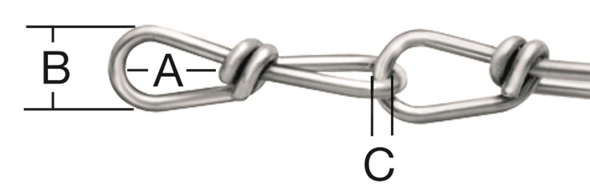 STEEL CHAIN GALVANIZED KNOT 2.5MM