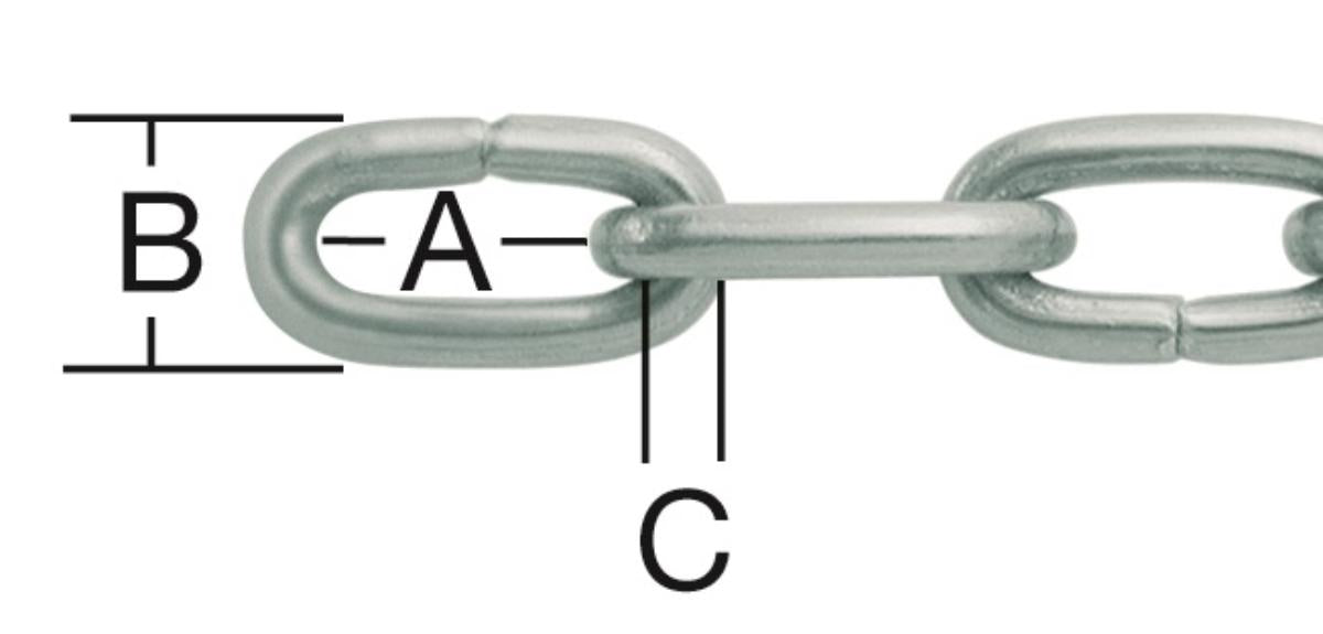 NICKEL WATCH CHAIN 1.1MM LINK 7/4.5