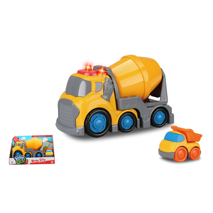 Игрален комплект Felyx Toys - Kiddy Go, бетоновоз, със светлини и звуци