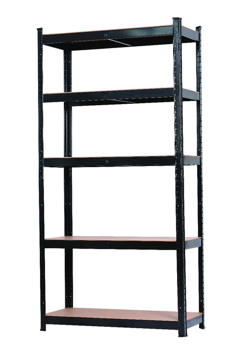 METAL RACK 180X90X40CM 5X175KG BLACK