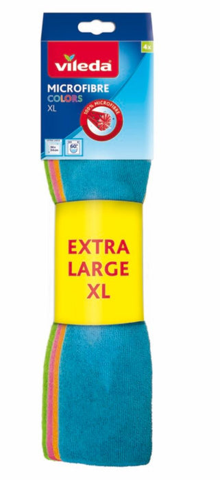 Microfibre cleaning cloth Vileda XL Colors 167787 (4 Units)