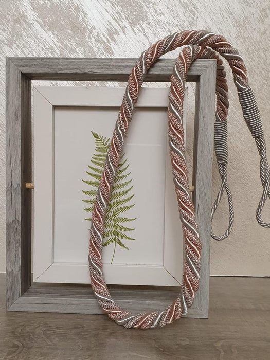 DECO. CORD FOR CURTAIN 90CM PINK/GRAY