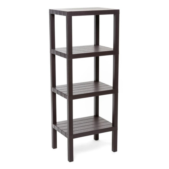PLASTIC ORGANIZER WITH 4 LEVELS BROWN