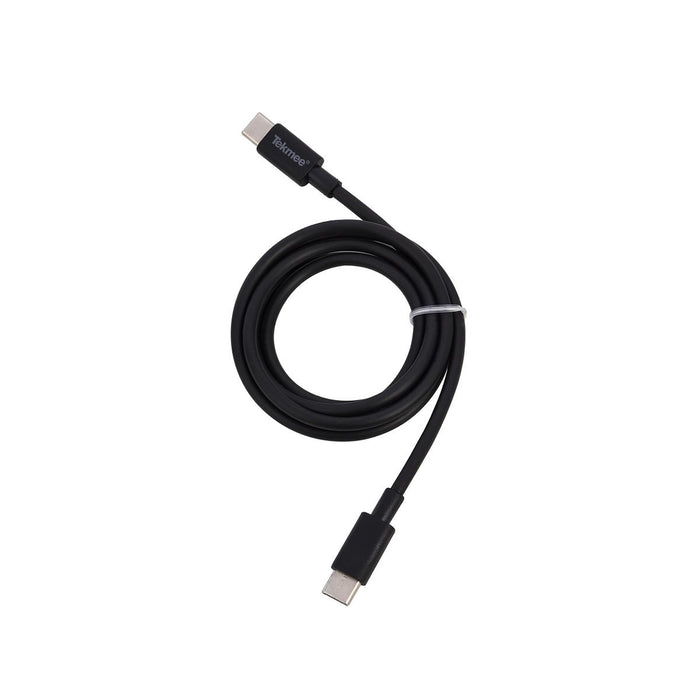 CABLE TYPE-C/TYPE-C WHITE/BLACK 3A, 1M TEKMEE