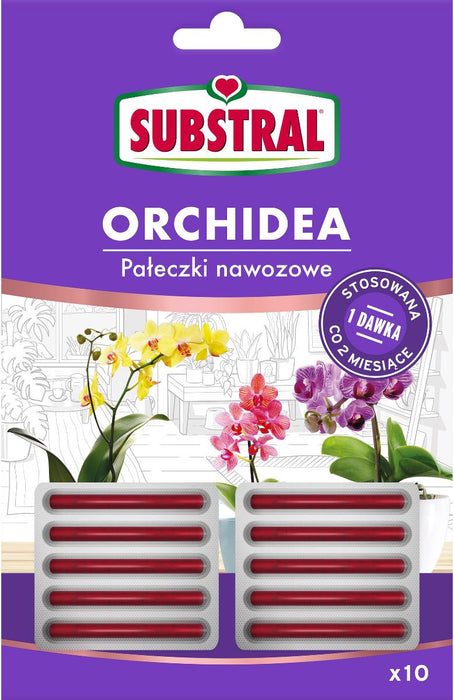 FERTILIZER FOR ORCHID STICKS 10PCS SUBSTRAL