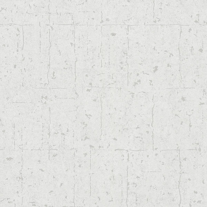 WALLPAPER VINYL IVY CONCRETE WHITE PEARL